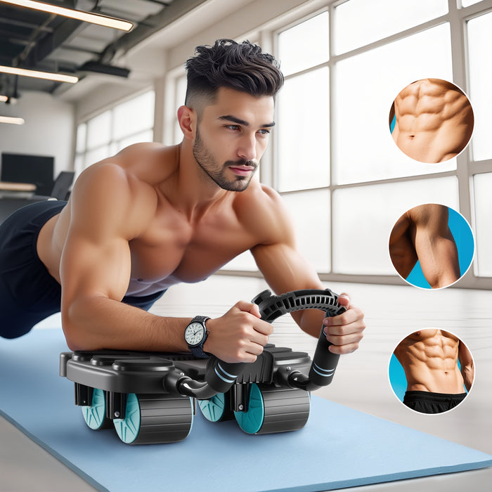 Ab Roller Wheel – Core & Full-Body Strength Trainer with Knee Pad