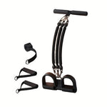 Adjustable EVA Resistance Puller – Sliding Pedal Trainer with Footrest