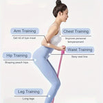4-Tube Resistance Bands – Medium Tension Home Workout & Core Trainer