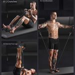 Adjustable EVA Resistance Puller – Sliding Pedal Trainer with Footrest