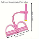 4-Tube Resistance Bands – Medium Tension Home Workout & Core Trainer