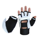 Half Finger Boxing Gloves Kids Taekwondo MMA Leather Gloves Karate Muay Thai Guante De Boxeo Free Fight Training Equipment