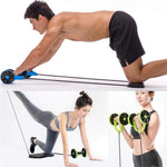 AB Wheels Roller Stretch Elastic Abdominal Resistance Pull Rope Tool Abdominal Muscle Trainer Exercise Home Fitness Equipment