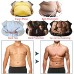 Men's Sweat Body Shaper Vest for Men Mens Bodysuit Slimmer Sauna Suits Shapewear Compression Top Shirt Waist Trainer Workout Gym