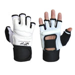 Half Finger Boxing Gloves Kids Taekwondo MMA Leather Gloves Karate Muay Thai Guante De Boxeo Free Fight Training Equipment