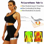 Women's Abdomen Control Hip-Lifting Sweat Pants Sauna Beam High Waist Body Fitness Breasted Three/Five/Nine Point Shorts Vest