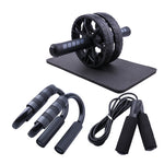 XC LOHAS Abdominal Wheel Roller With Push-ups Stands Jump Rope Ab Roller Hand Strengthener Muscle Trainer Fitness Equipment