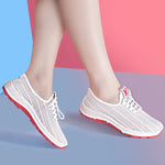 Tennis Shoes For Women Lace-up Sneakers Breathable Air Mesh Fitness Sports Shoes High Quality Athletic Footwear Tenis Feminino