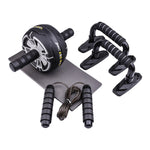 XC LOHAS Abdominal Wheel Roller With Push-ups Stands Jump Rope Ab Roller Hand Strengthener Muscle Trainer Fitness Equipment