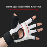 Half Finger Boxing Gloves Kids Taekwondo MMA Leather Gloves Karate Muay Thai Guante De Boxeo Free Fight Training Equipment