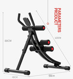 Vertical Abdomen Machine Handrail Abdominal Roller Coaster Indoor Fitness Muscle Training Device Adjustable Abdominal Trainer
