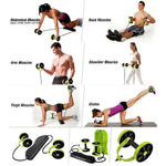 AB Wheels Roller Stretch Elastic Abdominal Resistance Pull Rope Tool Abdominal Muscle Trainer Exercise Home Fitness Equipment