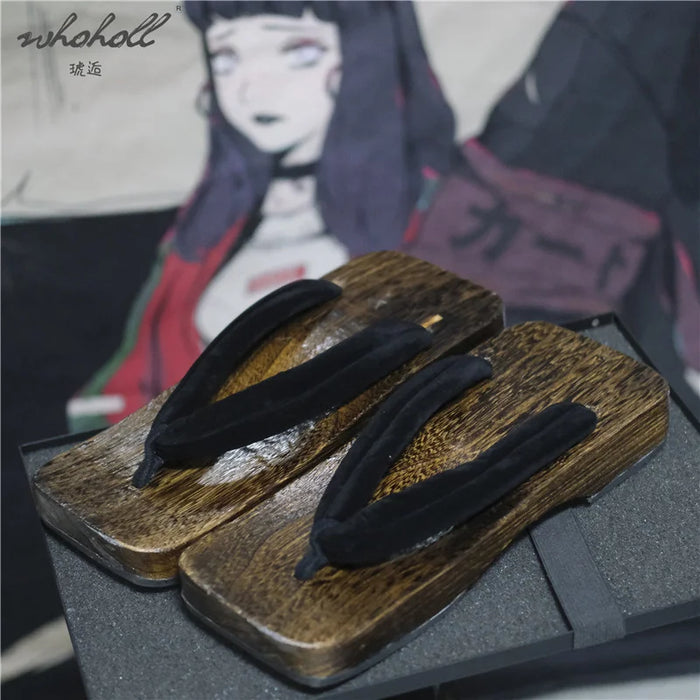 Man Slipper 2021 Summer Flip Flops Cosplay Japanese Samurai Geta Slippers Wood Clogs Sandals Thick Bottom Platform Sandals