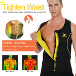 LAZAWG Sauna Vest for Men Sweat TankTop Weight Loss Slimming Neoprene Sleeveless Body Shaper Fat Burner Gym Exercise Workout