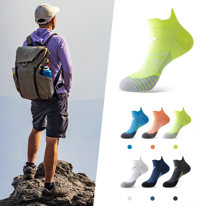 WRELS Compression Socks Professional Marathon Quick Dry Socks Elastic Footwear Sports Socks Breathable Running Fitness