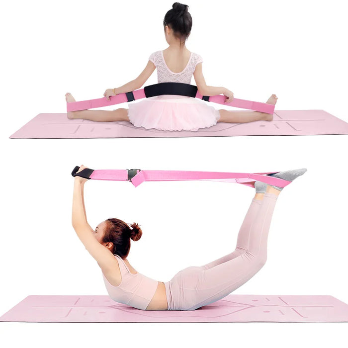Dance Stretching Belt Yoga Belt, Composite Weaving Tension Band Adjustable Length Stretch Belt Suitable for Adults and Children