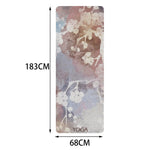 High Density Exercise Mat Suede Yoga Blanket Yoga Mat for Fitness Home Gym