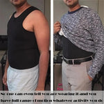 MrifDila Sweating Sauna Vest for Waist Trainer Men's Zipper Neoprene Tank Top Adjustable Sauna Workout Zipper Suit Body Shaper
