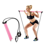 Yoga Crossfit Resistance Bands Pull Rope Rubber Pilates Stick Bodybuilding Training Workout Stick Home Gym Fitness Equipment