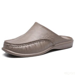 Shoes Men's Slippers EVA Slip on Flats Shoes Walking Men Half Slipper Comfortable Soft Household Sandals Size 40-47 2023