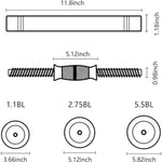 20.5-65.5lbs Adjustable Barbell Set, 2 in 1 Weight Dumbbell Set, Multifunction Free Weights Dumbbell Barbell Set
