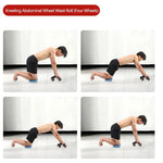 4 Wheel Automatic AbRollers Wheel Anti-Slip Abdominal WheelGym Abdominal Muscles Rebound Belly Wheel For Fitness Accessories