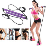 Portable Yoga Pilates Fitness Sport Home Exercise Stick Resistance Bands Body Building Puller Rope Equipment Exerciser Gym Kit