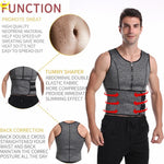 LAZAWG Sauna Vest for Men Neoprene Sweat Tank Top Weight Loss Top Thin Fat Burner Sportwear Slimming Sleeveless Body Shaper Gym