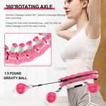 Smart sport hoop Weighted Exercise Hoops for Adults Easy Detachable Design with Adjustable Weight, Fitness Gym Equipment for Hom