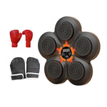 Smart Music Boxing Machine Wall Mount Low Noise with Gloves Electronic Music Boxing Wall Target for Training Gym Home Indoor
