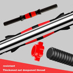 Adjustable Dumbbells Weights Set 20/22/44Lb, 3 in 1 Free Weights Barbells with Connector,Non-Rolling Octagon Shape Multifunction