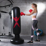 1.6M Inflatable Stress Punching Tower Bag Boxing Standing Water Base Training Pressure Relief Bounce Back Sandbag Punch Ball