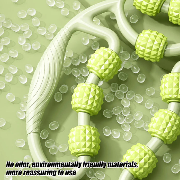 ightweight and portable JOMMJO 9-Wheel Muscle Roller for travel and gym use"