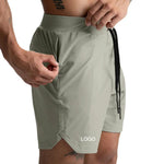 custom gym fitness apparel quick dry running Active Training Exercise Jogging Cycling Sports Athletic Shorts Men