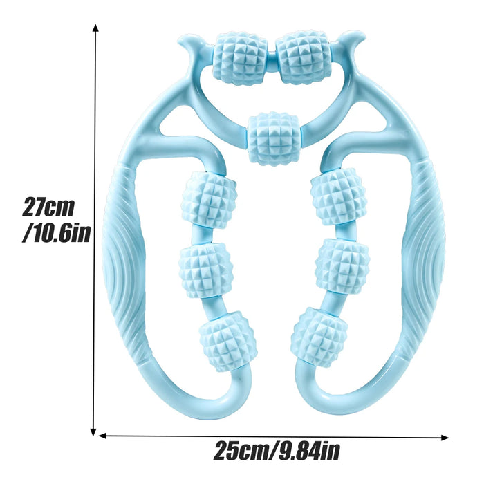 JOMMJO 9-Wheel Muscle Roller full body fascia massager for legs and arms