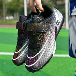 Children Soccer Shoes Futsal Hall Football Boots Kids Cleats Grass Sneakers Boys Girl Outdoor Athletic Training Sports Footwear