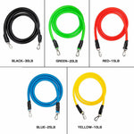 11Pcs/Set Resistance Bands Home Strength Training Pull Rope Yoga Tension band
