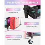 Weight Rack for Dumbbells, Home Gym Storage for Yoga Mat Dumbbells Kettlebells and Strength Training Equipment