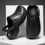 2023 Men's Women Hotel Kitchen Slippers Clogs Non-slip Waterproof Oil-proof Work Shoes Garden Nursing Resistant Cook Chef Shoes