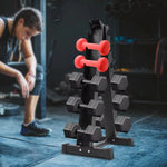 New Dumbbell Rack Stand OnlyWeight Rack Dumbbells Compact Gym Space Saver 660 Weight Capacity Sturdy and Durable Black