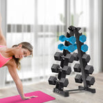 New Dumbbell Rack Stand OnlyWeight Rack Dumbbells Compact Gym Space Saver 660 Weight Capacity Sturdy and Durable Black