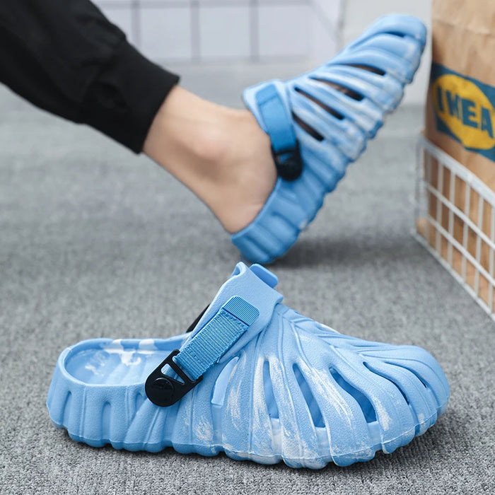 Summer Men Slippers Platform Camouflage Sandals Outdoor Garden Shoes Comfortable Slippers Flip Flop Casual Home Shoes For Couple