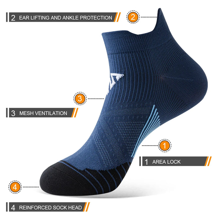 WRELS Compression Socks Professional Marathon Quick Dry Socks Elastic Footwear Sports Socks Breathable Running Fitness
