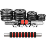 20.5-65.5lbs Adjustable Barbell Set, 2 in 1 Weight Dumbbell Set, Multifunction Free Weights Dumbbell Barbell Set