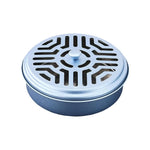 Mosquito Coil Box Portable Mosquito Coil Holder Stainless Incense Round Box Sawtooth Burner Box Mesh Plate Mosquito Coil St X2Y5