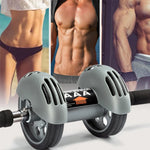AB Roller Sport Abdominal Wheel Exercise Equipment Workout Muscle Trainer Weight Barbell Push-Up Roller Nonoise Home Gym Fitness