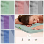 Foldable Foldable Yoga Mat Elastic Non-slip Foldable Pilates Mat Convenient Storage Tasteless Fitness Cushion Sports Exercise