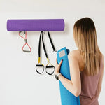 Wall Mounted Yoga Mat Storage Rack Exercise Mat Wall Hanger Home Yoga Mat Holder