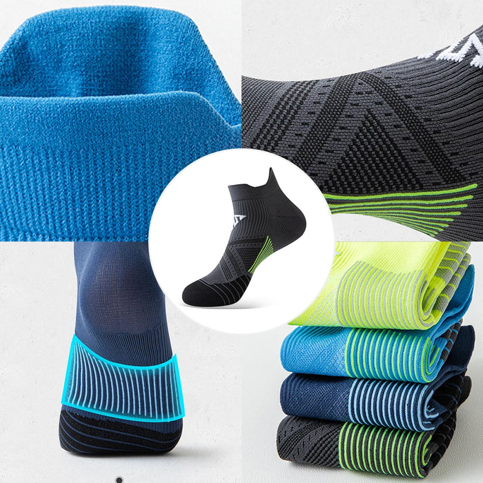 WRELS Compression Socks Professional Marathon Quick Dry Socks Elastic Footwear Sports Socks Breathable Running Fitness