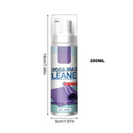 Yoga Mat Foam Cleaner 200ml All Purpose Sports Mat Cleaning Spray Odor Fighter Gym Equipment Cleaner for Exercise Workout Mats